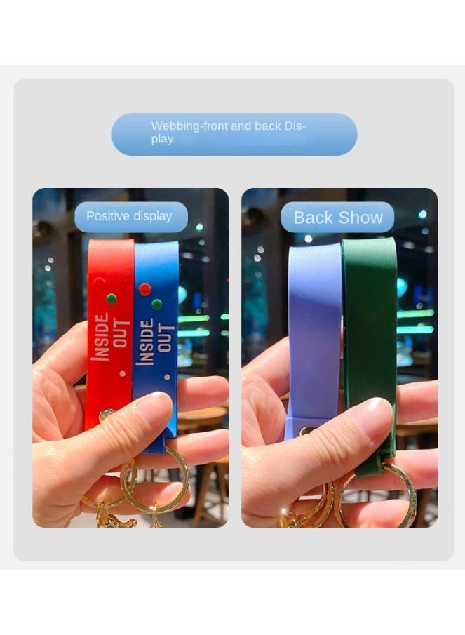 Bluejw Cute  Anime Inside Out 2 Keychain Toy for Game Fans Kids Birthday Gift  1Pcs - Image 3