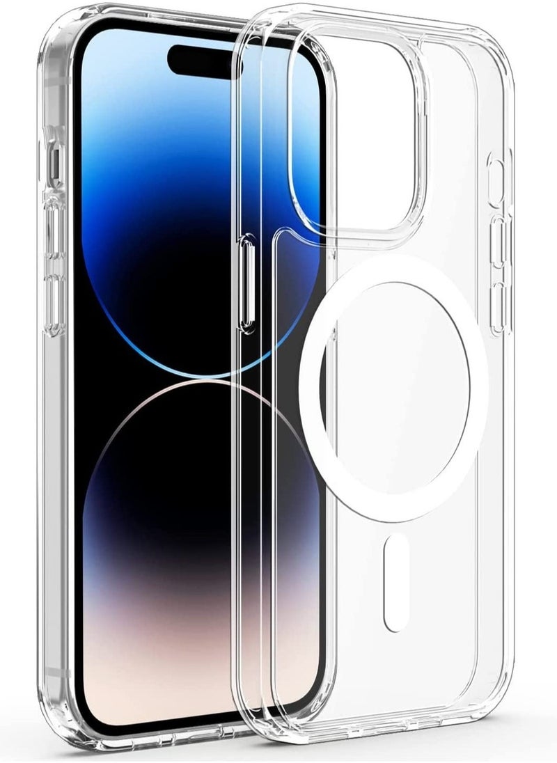 Raxoom for iPhone 14 Pro Max Mag Safe Case, Magnetic iPhone 14 Pro Max Case Compatible with MagSafe, Crystal Clear Anti-Yellowing Scratch Resistant Phone Cover for iPhone 14 Pro Max 6.7 inch 2022 - Image 1