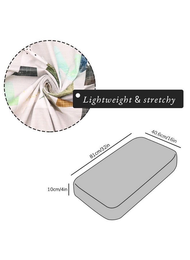 TANOFAR غطاء وسادة تغيير الحفاضات لسرير تغيير الحفاضات للأطفال حديثي الولادة للأولاد ناعم وقابل للتنفس مع تصميم جبلي - Image 5