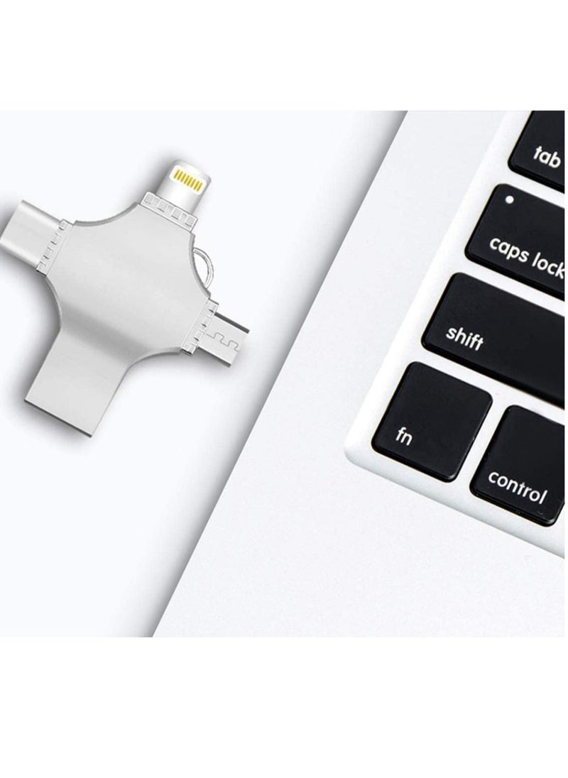 Generic - USB 3.0 4 in 1 Pen Drive 1TB For iPhone iPad iOS Android typ C telefon Metal OTG iFlash USB Flash Drive - Image 1