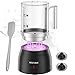Secura Detachable Milk Frother and Steamer 17oz Electric Milk Warmer with Glass Jug 4in1 Hot  Cold Foam Maker for Latte Cappuccinos  Hot Chocolate Dishwasher Safe BPA  TeflonFree Design - Image 2