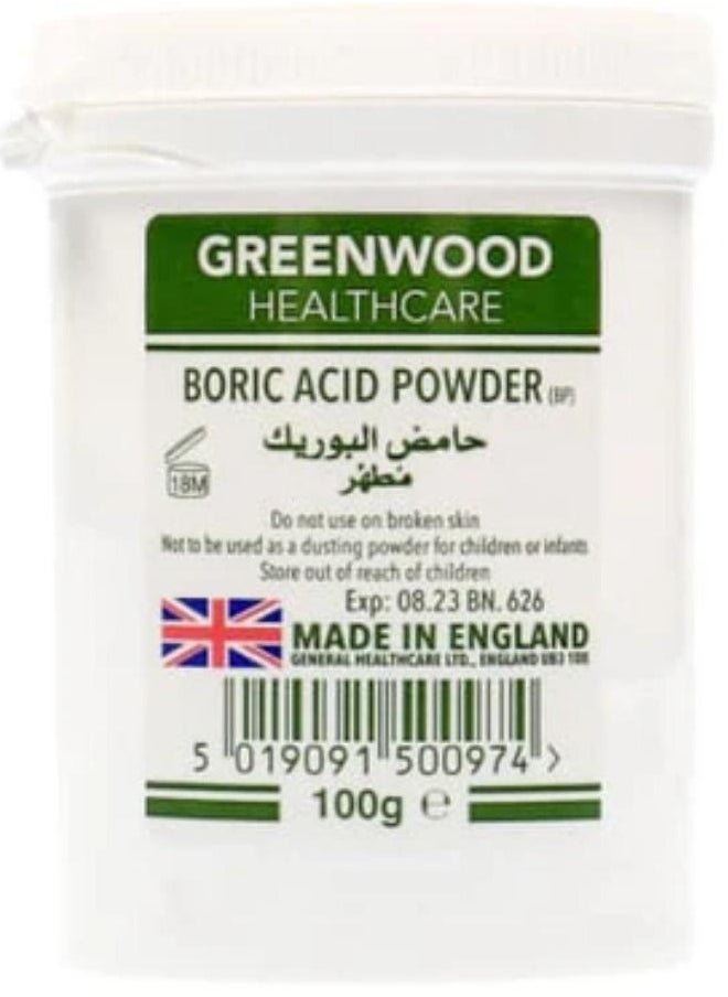 Greenwood Boric Acid Powder 100 G 