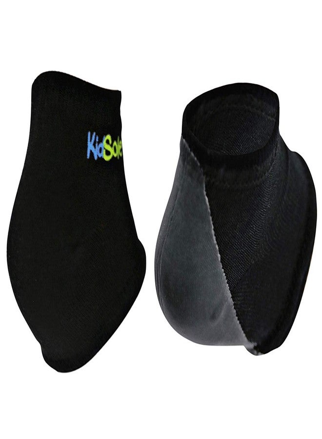 KidSole Gel Heel Strap for Kids with Heel Sensitivity from Severs Disease, Plantar Fasciitis. (Black) (Teenager Sizes 6-8, Black) - Image 1