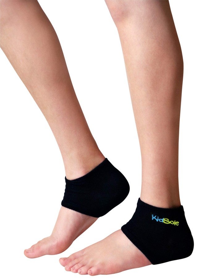 KidSole Gel Heel Strap for Kids with Heel Sensitivity from Severs Disease, Plantar Fasciitis. (Black) (Teenager Sizes 6-8, Black) - Image 2
