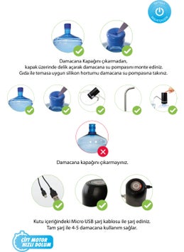 ithink İTHİNK BOTTOM WATER PUMP RECHARGEABLE WP-200 DOUBLE MOTOR  - Image 4