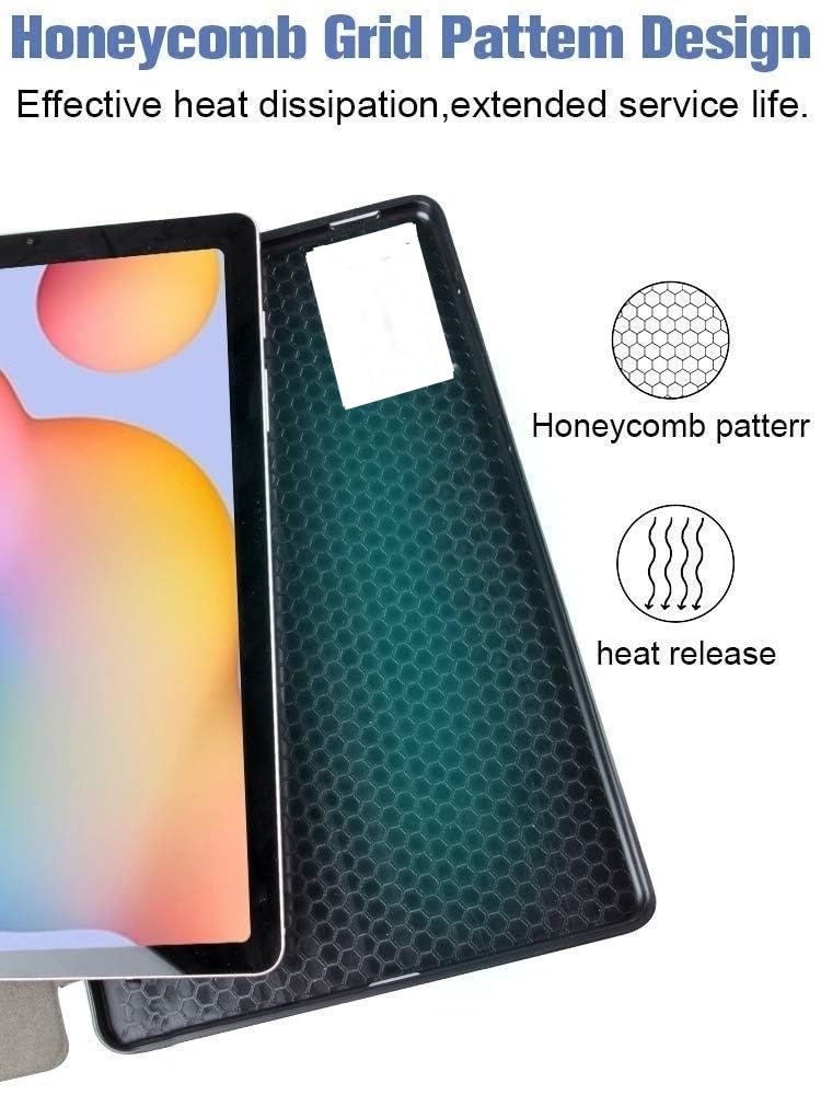 ProElite Book Cover Case for Lenovo Tab M11 11 inch Cover, Smart flip case Book Cover for Lenovo Tab M11 11 inch with Pen Holder, Marble Green - Image 2