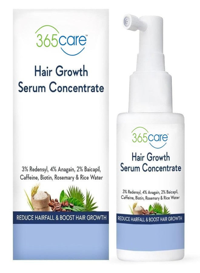 365care Hair Growth Serum Concentrate with 3% Redensyl, 4% Anagain, 2% Baicapil, Biotin, Rosemary & Rice Water for Hair Fall Control - Image 1