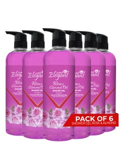 6-Pieces Rose & Almond Oil Shower Gel 1 Liter - pzsku/Z7780C75CB9C3153470EBZ/45/_/1731053811/521df6af-5514-4717-8db6-c57decf44baa