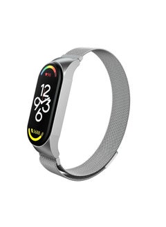 Replacement Strap For Xiaomi Mi Band 7 Milanese Metal Watch Band Silver