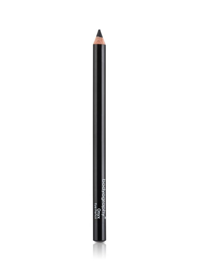 Bodyography Cream Eye Pencil (Onyx): Black Salon Wooden Waterproof Makeup Pencil w/Coconut Oil | Long-Wearing, Cruelty-Free, Gluten-Free, Paraben-Free - Image 1