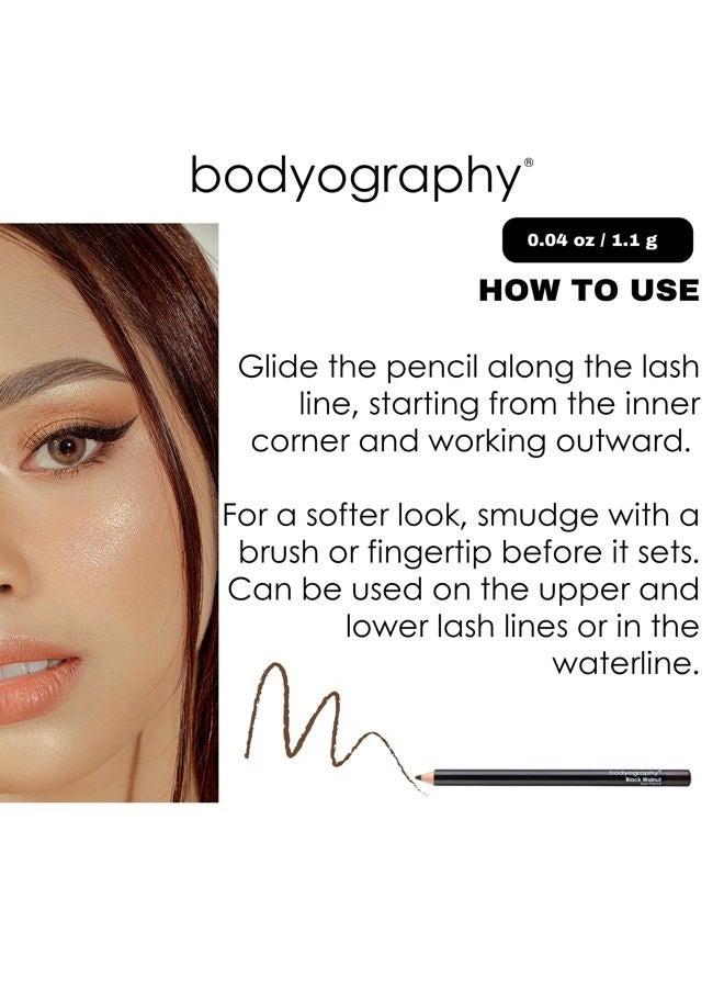 Bodyography Cream Eye Pencil (Onyx): Black Salon Wooden Waterproof Makeup Pencil w/Coconut Oil | Long-Wearing, Cruelty-Free, Gluten-Free, Paraben-Free - Image 5