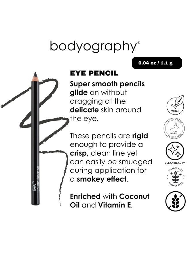 Bodyography Cream Eye Pencil (Onyx): Black Salon Wooden Waterproof Makeup Pencil w/Coconut Oil | Long-Wearing, Cruelty-Free, Gluten-Free, Paraben-Free - Image 3