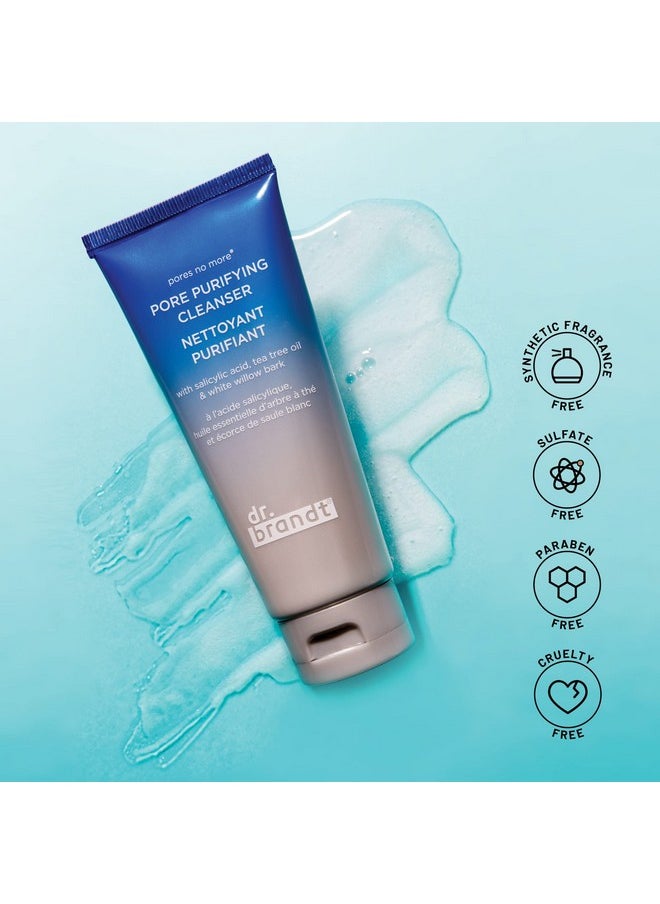 Dr. Brandt Skincare - Dr. Brandt Skincare Pores No More Purifying Cleanser - Non-Drying Gel - Cleanses, Purifies, and Dissolves Excess Oil, Residue, and Debris - 3.5 fl oz / 105 ml - Image 1