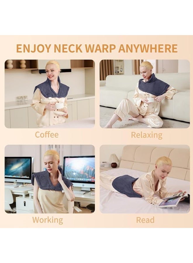 Heating Pad for Neck and Shoulders – Electric Heated Neck Wrap with 9 Heat Settings & 2-Hour Auto-Off - Image 3