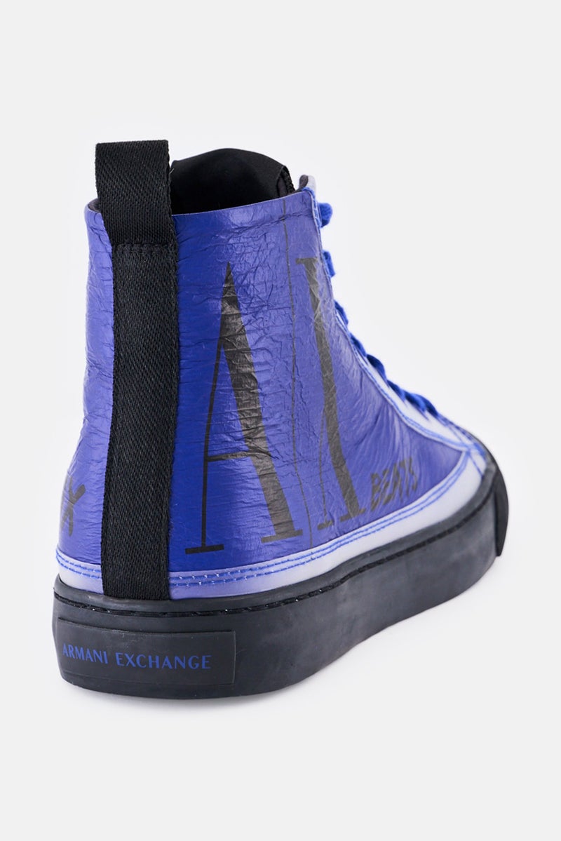 armani AX Armani Exchange Men Beats Lace Up Casual Shoes, Blue - Image 2