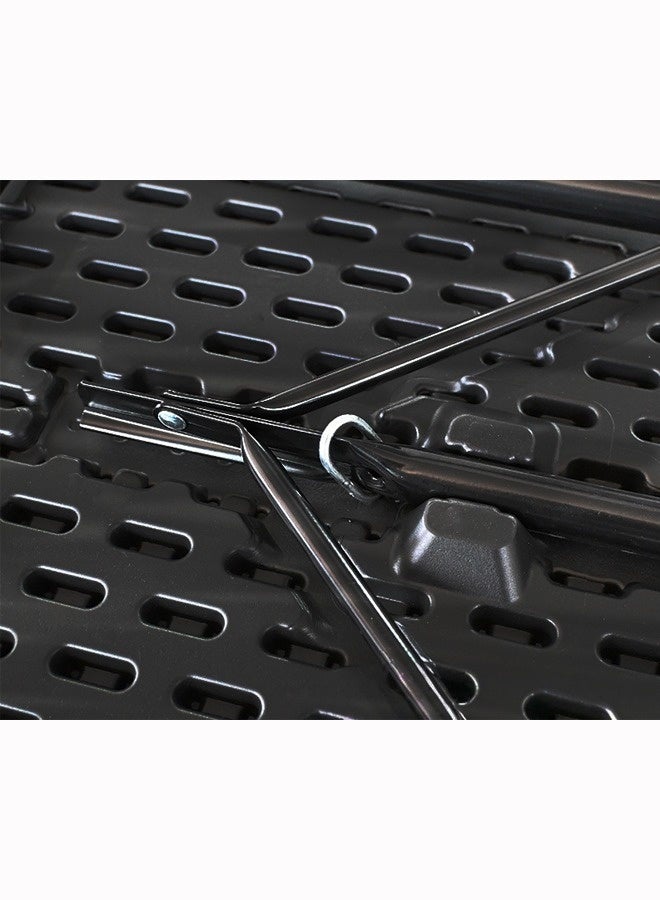 Egg Black Folding Camping Table Portable Picnic Dining Table Lightweight Durable Steel Legs Waterproof Surface Indoor Outdoor BBQ Party Travel - Image 4