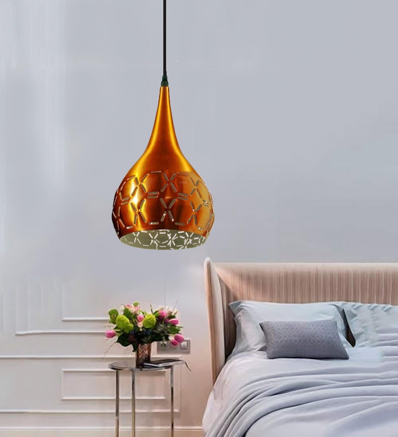 Lyse Decor Bedroom Hanging Lights, Ceiling Lamps for Living Room, Hanging Lights for Restaurants, Jhoomar and Dining Lights (Copper) - Image 3