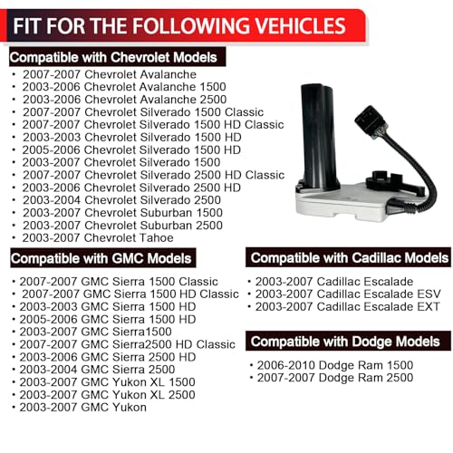NITOYO 600-910 4WD Transfer Case Shift Encoder Motor Compatible with 2003-2010 Cadillac Escalade, Chevy Avalanche Silverado Suburban Tahoe, Dodge Ram, GMC Sierra Yukon, Replace # 12384980 19125571 - Image 2