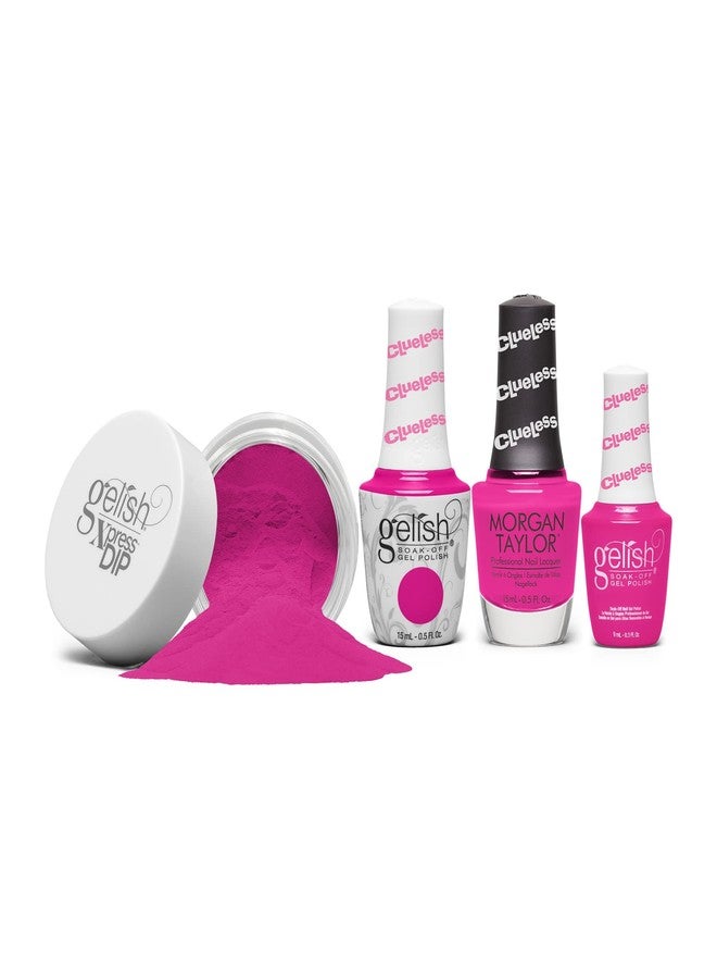Gelish Dip Powder Clueless Collection (She's A Classic) Pink Nail Dip Powder, Pink Nail Powder, Dip Powder Colors, 1.5 ounce - Image 3