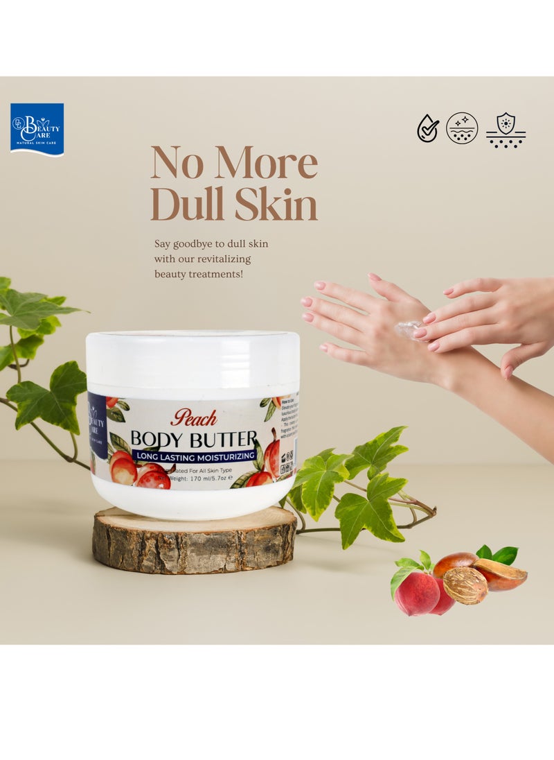 GC Beauty Care GC Beauty Care Peach Body Butter – 170ml / 5.7oz – Long-Lasting Moisturizer with UVA & UVB Protection – For All Skin Types  - Image 5