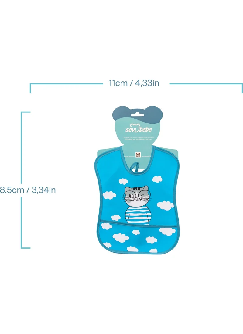 Sevi Bebe Small Oilcloth Apron Blue