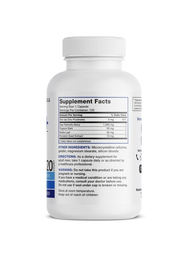 Bronson Prostate Health Support Supplement 120 Capsules - Image 2