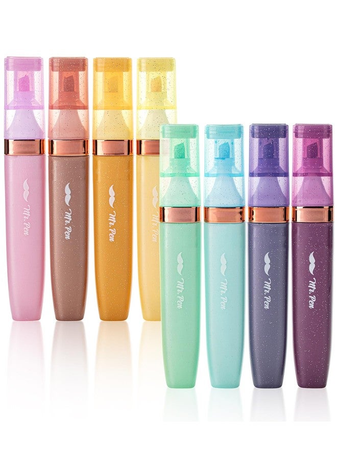 Mr. Pen- Highlighter, Glitter Highlighter, 8 pcs, Assorted color Highlighter, Cute Highlighters, Assorted Highlighters - Image 1