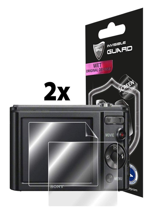 IPG for Sony Cyber-Shot DSC-W800 & W800B Digital Camera Screen Protector (2 Units) with Invisible Screen Guard - HD Quality/Self-Healing/Bubble -Free - Image 2