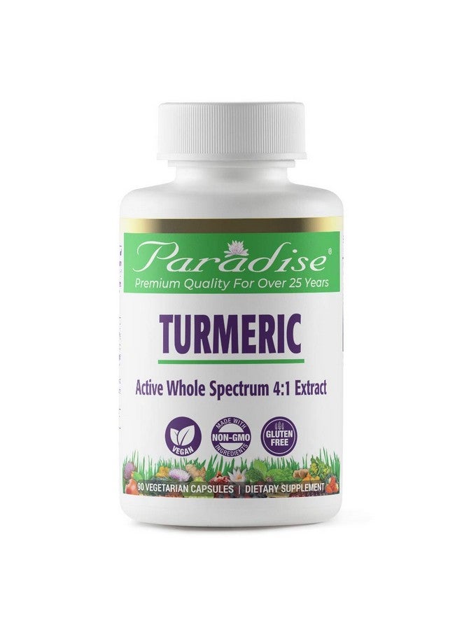 Paradise Herbs Organic Turmeric Turmeric Extract Supports Increased Flexibility Improves Intestinal Flora 90 Count Capsules - Image 2