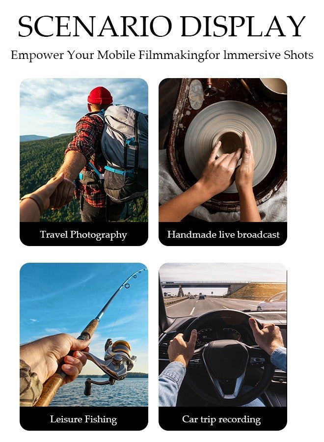 DUNISO Magnetic Neck Mount for Mobile Phone Compatible Cell Phone Neck Holder Vlog Selfie Mount Hand Free Chest Stand for iPhone 15 14 13 12 Series Android Phones - Image 5