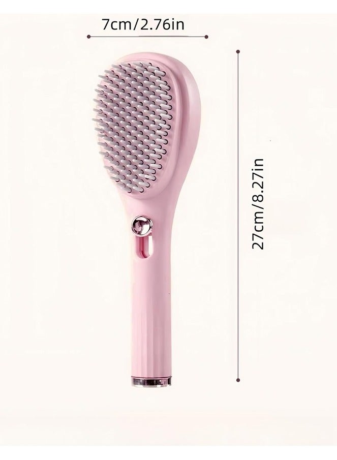 One Click Telescopic Self Cleaning Hair Brush Hair Comb Anti Static Massage Hair Comb Eliminates Knots Detangling Hairbrush for Wet and Dry Hair All Hair Types - Image 5