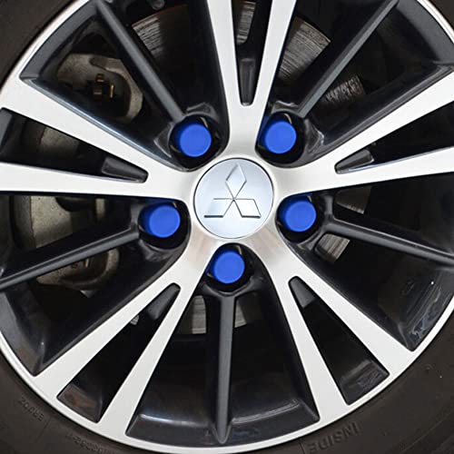 Thcbme 4PCS Wheel Center Caps for Mitsubishi Eclipse Spyder Pajero Sport Endeavor, 60mm/2.36" Car Wheel Hub Caps ABS Rim Center Hub Cover (Silver) - Image 2