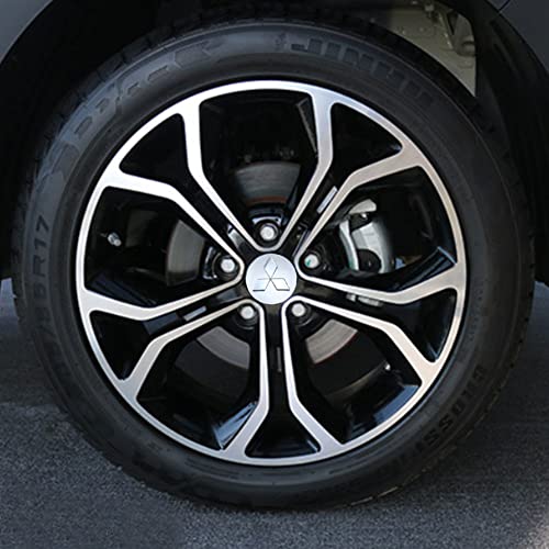 Thcbme 4PCS Wheel Center Caps for Mitsubishi Eclipse Spyder Pajero Sport Endeavor, 60mm/2.36" Car Wheel Hub Caps ABS Rim Center Hub Cover (Silver) - Image 3