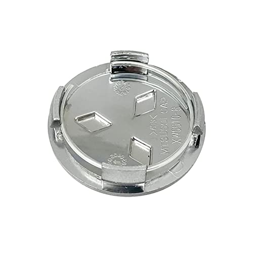 Thcbme 4PCS Wheel Center Caps for Mitsubishi Eclipse Spyder Pajero Sport Endeavor, 60mm/2.36" Car Wheel Hub Caps ABS Rim Center Hub Cover (Silver) - Image 4