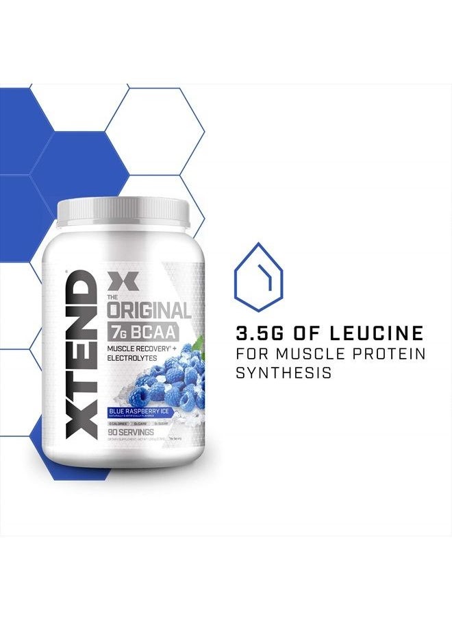 SCIVATION - XTEND Original BCAA Powder Blue Raspberry Ice | Sugar Free Post Workout Muscle Recovery Drink with Amino Acids | 7g BCAAs for Men & Women | 90 Servings - Image 1
