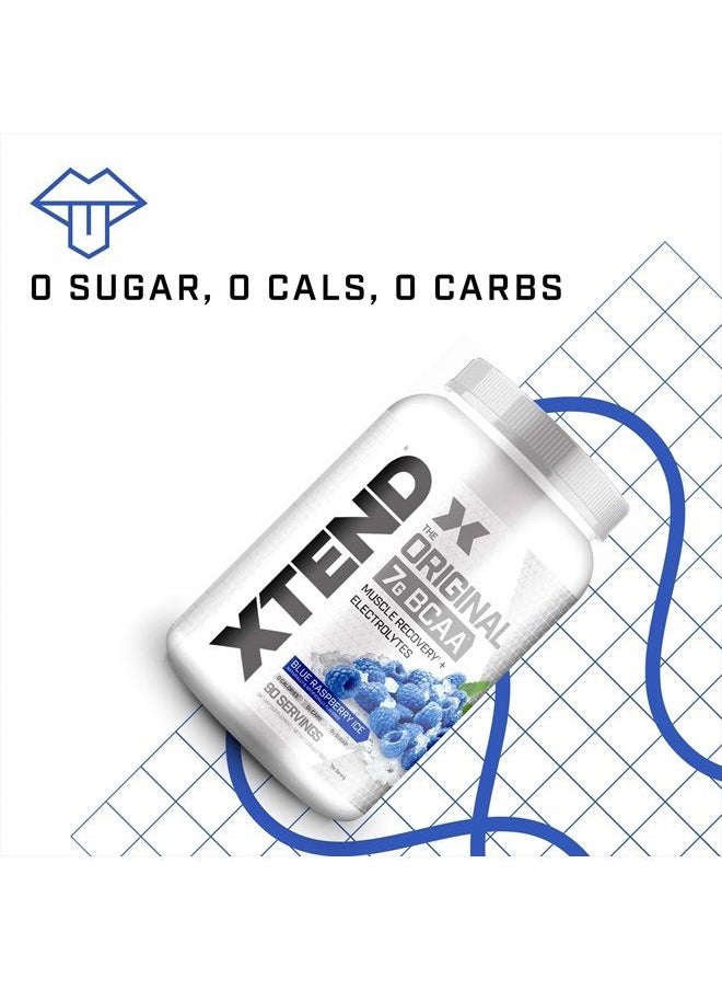 SCIVATION - XTEND Original BCAA Powder Blue Raspberry Ice | Sugar Free Post Workout Muscle Recovery Drink with Amino Acids | 7g BCAAs for Men & Women | 90 Servings - Image 1
