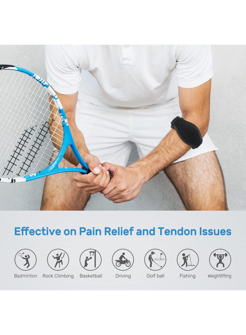 Sweet seven Adjustable Elbow Brace 2-Pack for Tendonitis - Golf and Tennis Elbow Relief for Men and Women - Image 4