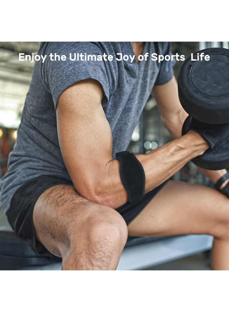Sweet seven Adjustable Elbow Brace 2-Pack for Tendonitis - Golf and Tennis Elbow Relief for Men and Women - Image 3