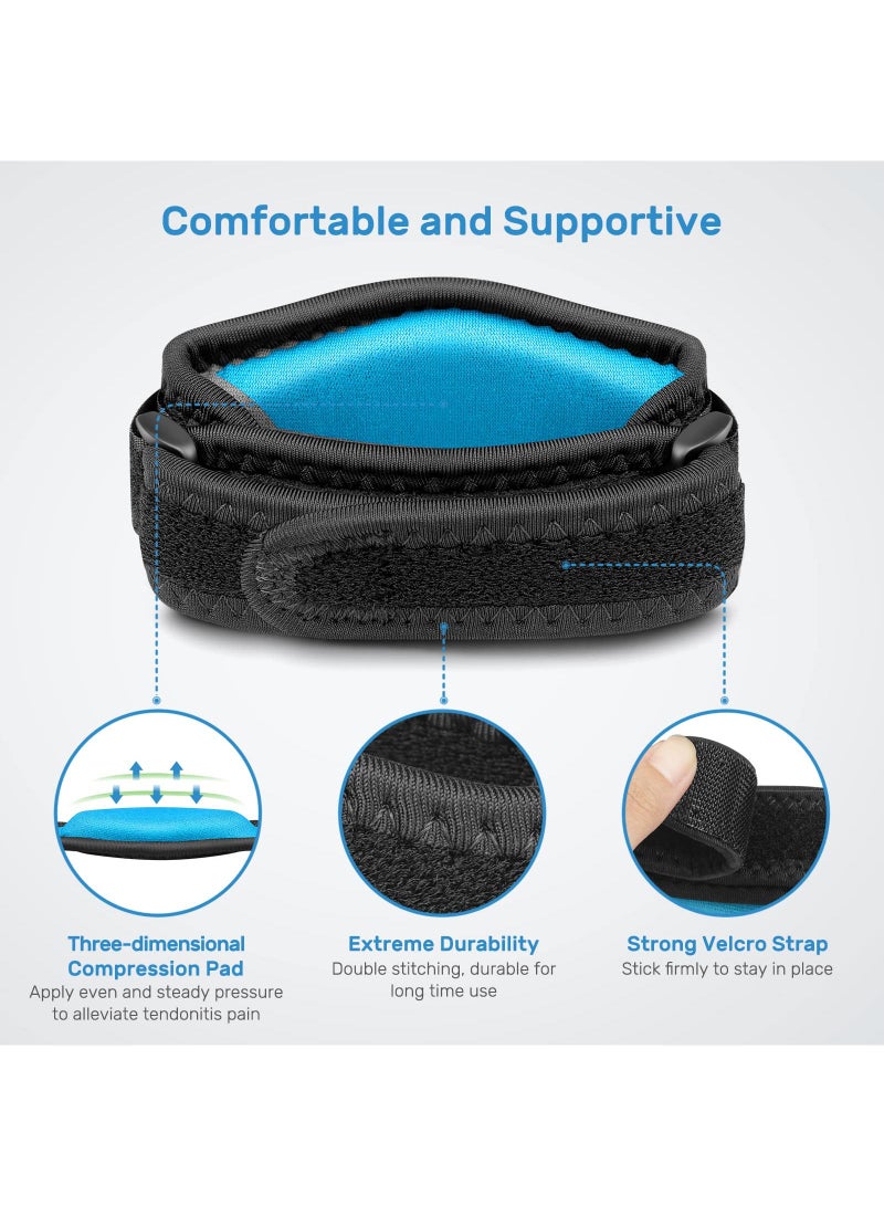 Sweet seven Adjustable Elbow Brace 2-Pack for Tendonitis - Golf and Tennis Elbow Relief for Men and Women - Image 5
