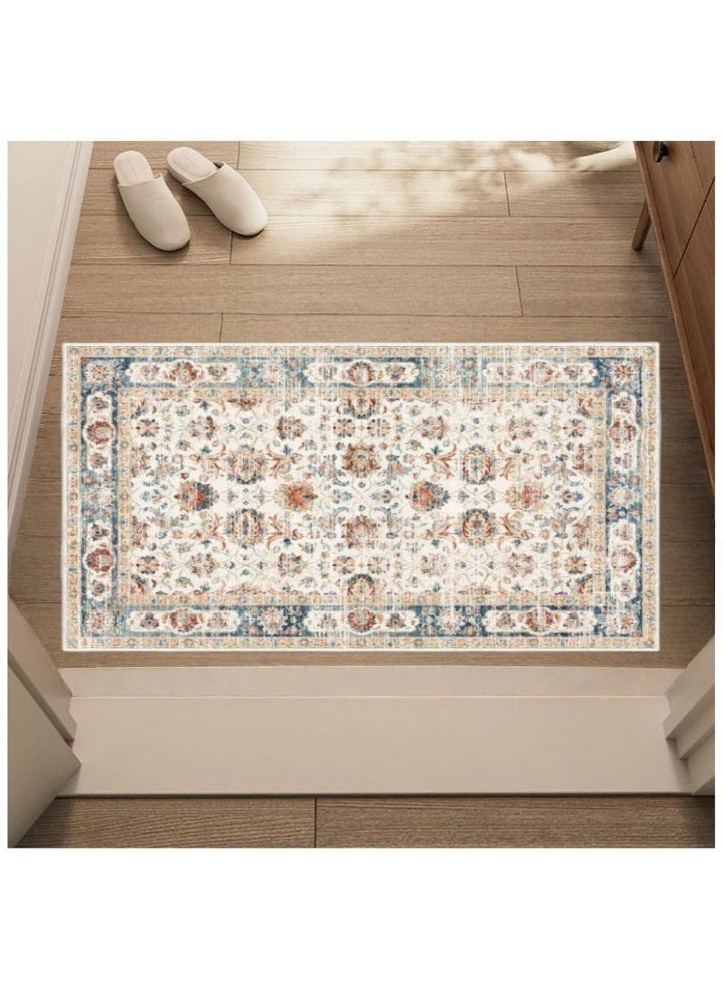Retro Persian style living room coffee table bedroom carpet - anti slip, stain resistant, easy to clean, washable, soft and comfortable area carpet - Image 4