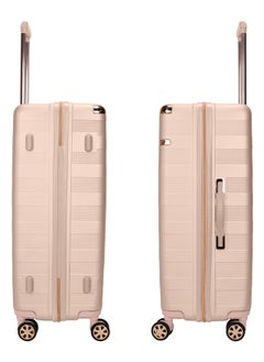 SENATOR Hard Case Luggage Trolley For Unisex ABS Lightweight Travel Bag 4 Double Wheeled Suitcase With Built In TSA Type Lock A5125 Milk Pink  - Image 3