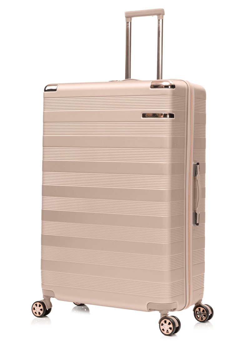 SENATOR Hard Case Luggage Trolley For Unisex ABS Lightweight Travel Bag 4 Double Wheeled Suitcase With Built In TSA Type Lock A5125 Milk Pink - Image 1