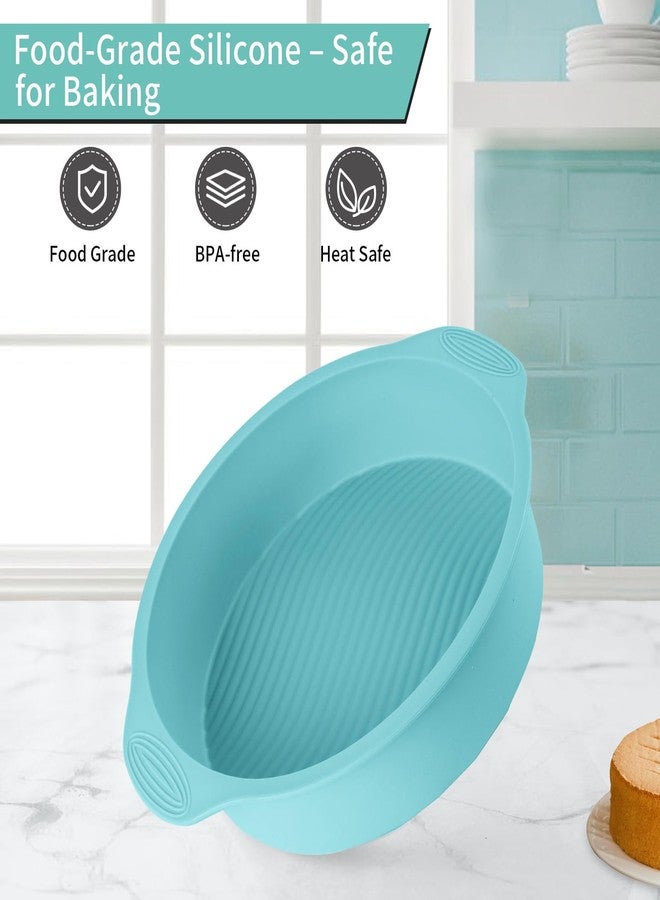 Spmarkt 10 Inch Round Silicone Cheesecake Pan Protector - Leakproof Springform Pan Protector for Water Bath Baking, BPA Free Food Grade Silicone, Fits 10” Springform Cake Pans - Image 2