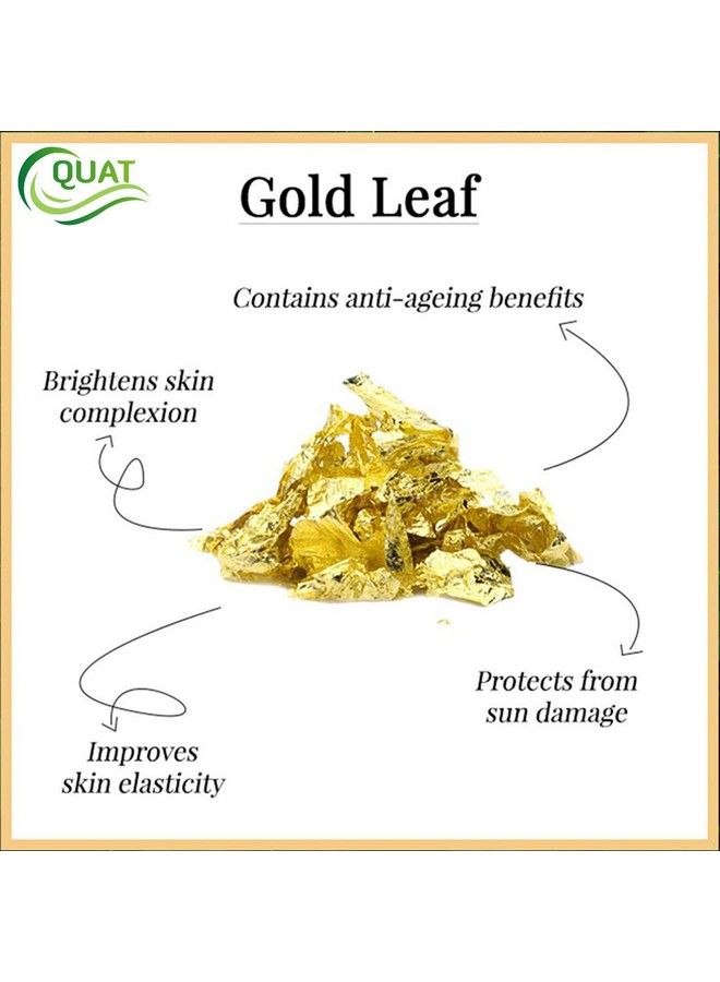 Quat Natural Gold Scrub Revitalizing Skin Whitening Face Scrub For Glowing Skinoilydry Skin For Both Women&Men (100Gm) - Image 3