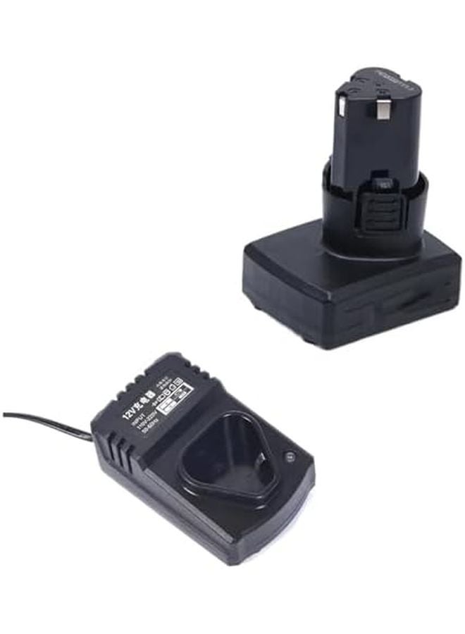 12V 6000mAh Rechargeable Lithium Ion Battery And Charger For Cordless Drill Grinder - Image 3