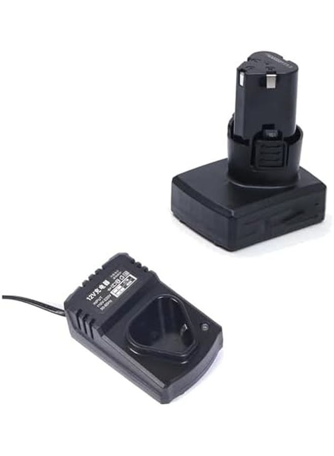 12V 6000mAh Rechargeable Lithium Ion Battery And Charger For Cordless Drill Grinder - Image 1