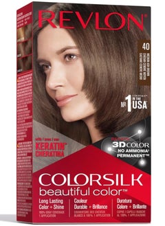 Revlon Revlon ColorSilk Hair Dye, 40 Medium Ash Brown 