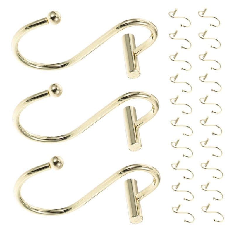 24 Pack Shower Curtain Hooks Lightweight For Easy Sliding - Image 2