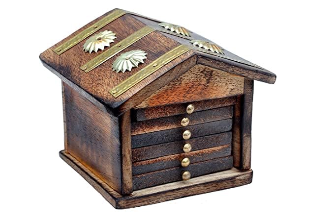 Jon arts works Wooden Tea Coasters Set Wooden Tea Coasters Coffe Coaster Tea Coasters Set for Dining Table Cups Beer Cans Bar Tumblers and Water Glass Coaster Set - Image 1