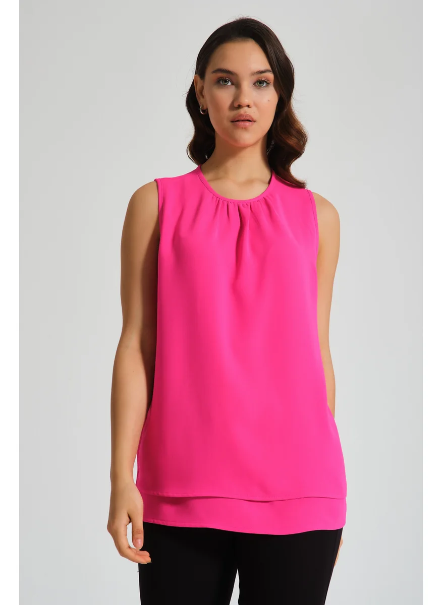 MIZALLE SLEEVELESS BLOUSE